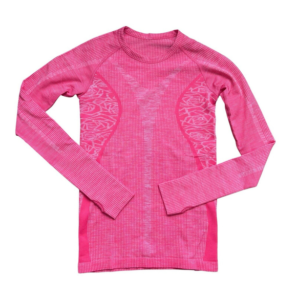 Lululemon Tops - Lululemon Restless Pullover Heathered Boom Juice Pink Long Sleeve Sz. 8